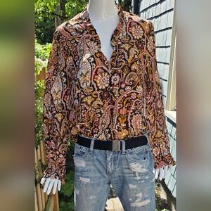 Le Petite Francais top. mosaic pattern,size 12 NWT